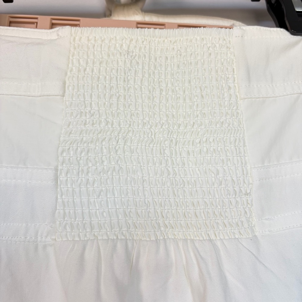Mare Mare Anthropologie Halter Neck Dress Sz XS White Cotton Tiered Maxi READ - Picture 16 of 16
